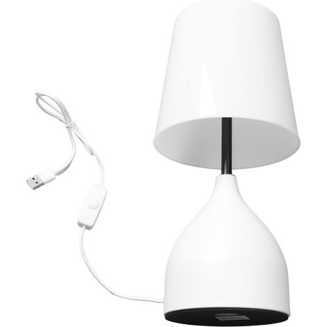 Lampe de chevet tactile 5V avec variateur blanc pour chambre d'enfant, salon, chambre à coucher, bureau (1/5)