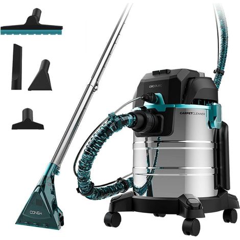 Cecotec Aspirapolvere Solidi, Liquidi, Tappezzerie e Tappeti con Cavo Conga CarpetClean 20000 MAX. 1400W, 22Kpa, Serbatoio Acqua Pulita 4L e Sporco 20L, Filtro HEPA, Raggio d'Azione 7m (1/5)