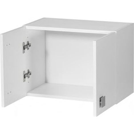 Pensile sopracappa Bianco frassinato con 2 ante Cm 60x33xh40 - consegnato già montato