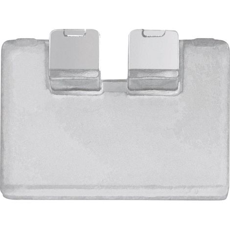 GEDY 24072100000 AUGUSTUS Kit 2 ganchos bioadhesivos para porta objetos cromo satinado - ref: 24072100000 (1/2)