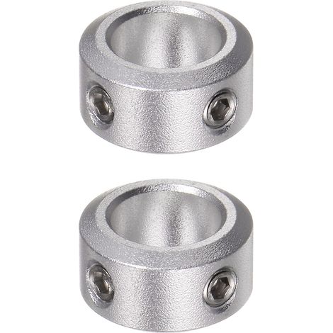 2pcs Bague de Réglage Bague Arrêt d'axe Butée Arbre Collier 10mm Alésage Aluminium Alliage, 16mm OD, 8mm Largeur pour Roue Brouette Pont, Boite Vitesse Ensembles CNC Anodisation (1/5)