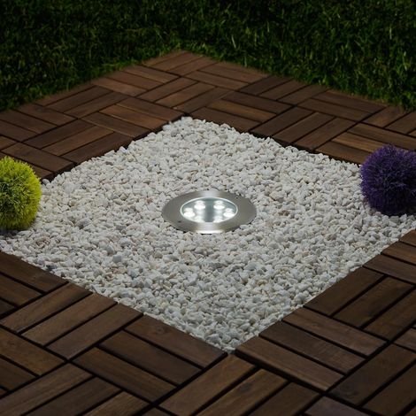 Segnapasso Incasso a Terra per Esterni 7W Inox 3000K Bianco Caldo (1/5)
