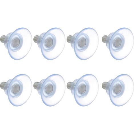 8 Pièces Lot de Ventouses Pvc avec Filetage pour Mobilier Tampons Aspiration Antichoc pour Verre et Surface Lisse Accessoires Polyvalents pour Suspension et Décoration
