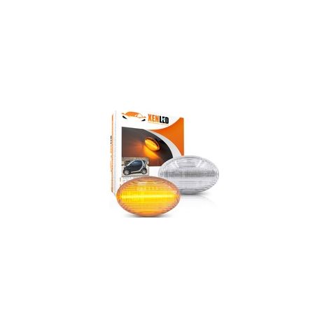 2x Clignotants LED Smart 450 452 / Brabus Fortwo, Mercedes Class A W168, Citan W415, Vito W639 W447 - Version Claire (1/5)