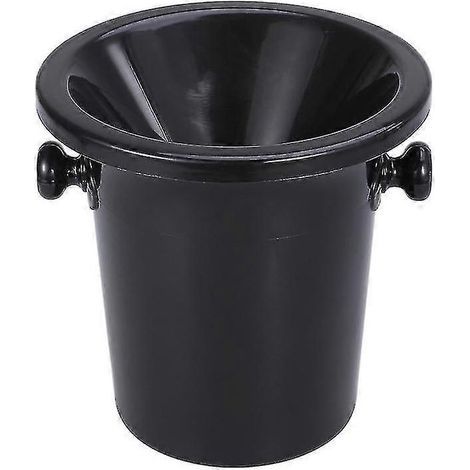 Crachoir à vin noir, tonneau à vin en plastique rond à double anse, récipient à glace, accessoires de dégustation de vin-AquaForge (1/5)
