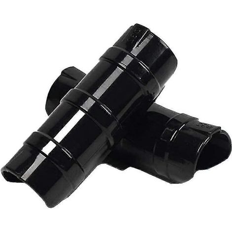 Lot de 24 clips de fixation pour tubes et armatures de serres et abris de jardin, noirs, 19 mm (1/4)