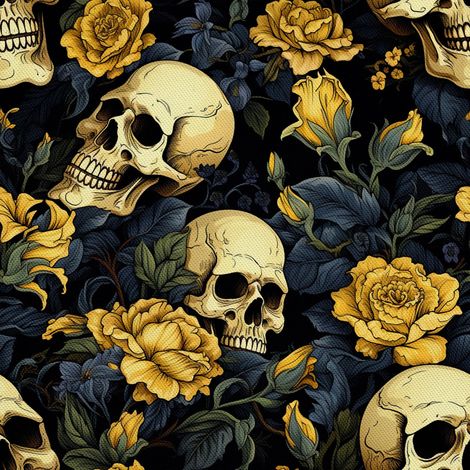 Tela Oxford decorativa para exteriores - Motivo de calavera I DX4945 (1/5)