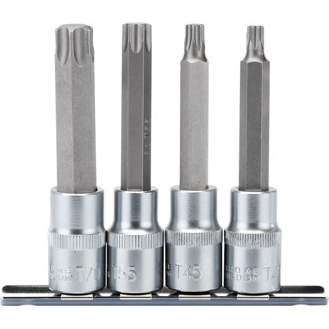 Draper TX-STAR 4-Piece 1/2" Square Drive Socket Bit Set (Model 16331) with TX-STAR® Technology (1/5)