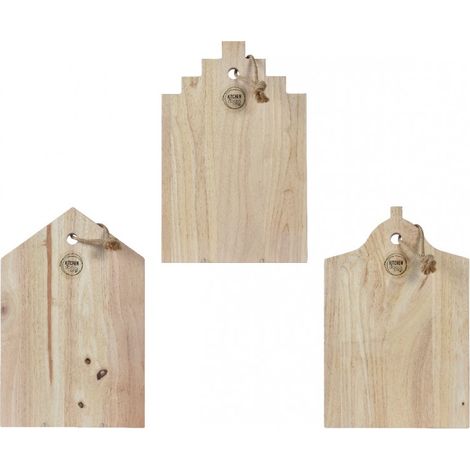 Tagliere in legno di mango 3 pezzi 38 x 25 x 2 cm (1/2)