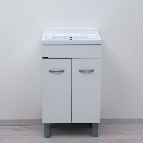 Mobile lavanderia ATHENA 55x45 con lavatoio in Resina ABS
