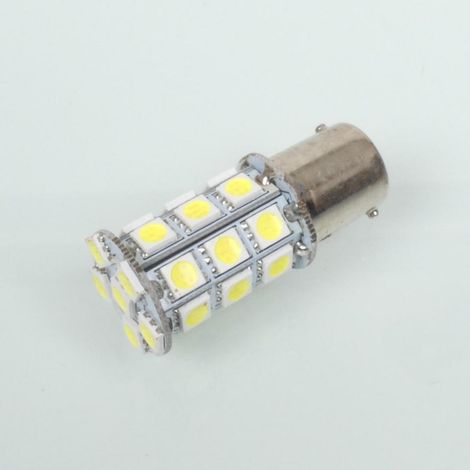 Ampoule LED 12V blanche culot BA15S 450 lumens RMS pour moto (1/3)