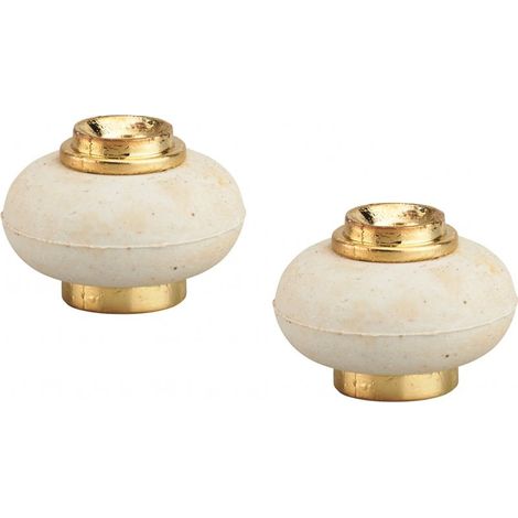 Thirard – Lot de 2 butoirs à visser caoutchouc Ø30x37mm – Fixation au sol pour portes intérieures – Corps moulé – Garantie 5 ans (1/2)