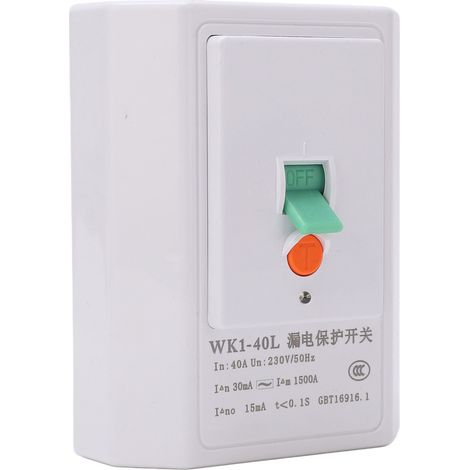 Disjoncteur différentiel 40A 230V, adapté aux appareils de chauffage/climatisation. (1/5)