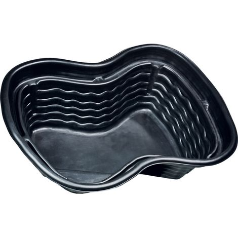 Laghetto Artificiale Termoformato in PE 157x125x54 cm 500 Litri Nero