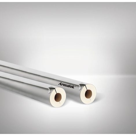 Armacell Armalok Rohrschalen Isolierung selbstklebend 100GEG Kupfer-/Eisen-Rohr 18/17,2mm PVC Stärke 20mm grau, einseitig offen (1/2)