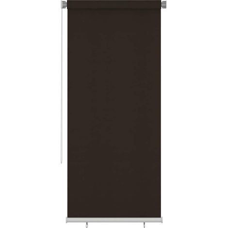Persiana enrollable de exterior 105(ancho)x230(alto)cm HDPE marrón vidaXL