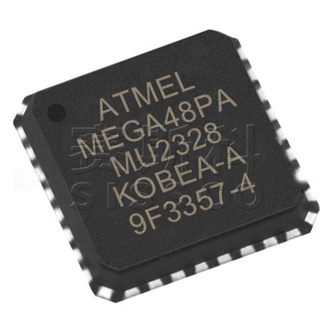 Composants électroniques ATMEGA48PA-MU et ATM90E32AS-AU, puces électroniques, 5 unités assemblées