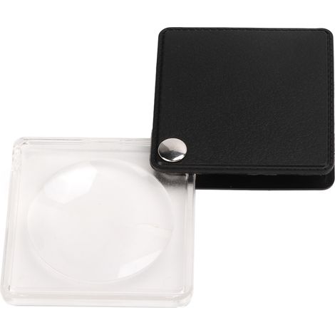 1 loupe de poche, rotative et pliable, grossissement 3,5x, diamètre utile 45 mm, pour usage intérieur et extérieur (1/5)