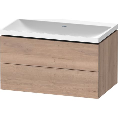 Duravit L-Cube c-shaped Set wandhängend, 2 Schubkästen, ohne