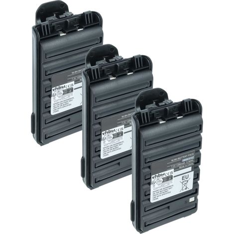 vhbw 3x Akku kompatibel mit Icom IC-F3210D, IC-F4102D, IC-F4001, IC-F4002 für IC-F4003, IC-F4101D Funkgerät, Walkie Talkie (1300 mAh, 7,2 V, NiMH) (1/5)