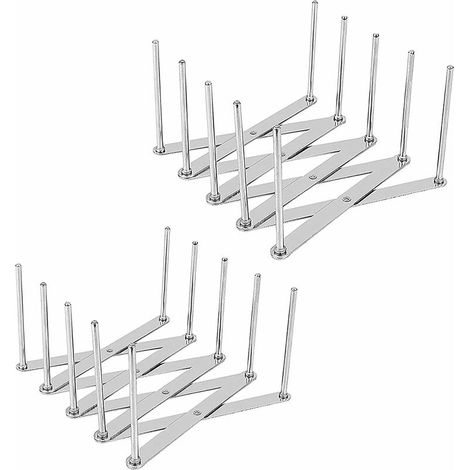 Supports de couvercles en acier inoxydable,Support de Couvercle de Pot,range couvercle,Casserole de Support à Vapeur pour Ranger Casserole Couvercles en Verre (A) Lefou (1/5)
