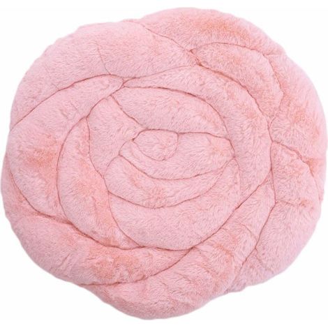 Cojín grueso para silla, cojín acolchado cómodo para uso interior y exterior, cojín con forma de flor para oficina, sala de estar, hogar y jardín (2 piezas, rosa) (1/5)