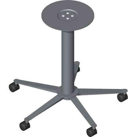 Säulentischgestell 5-Stern 695 mm schwarz