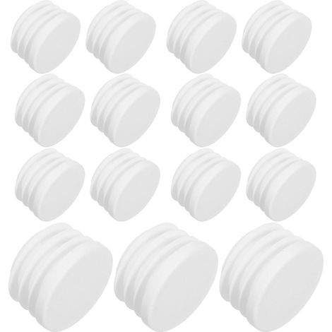 Lot de 60 bouchons ronds en plastique pour tubes métalliques (1/5)