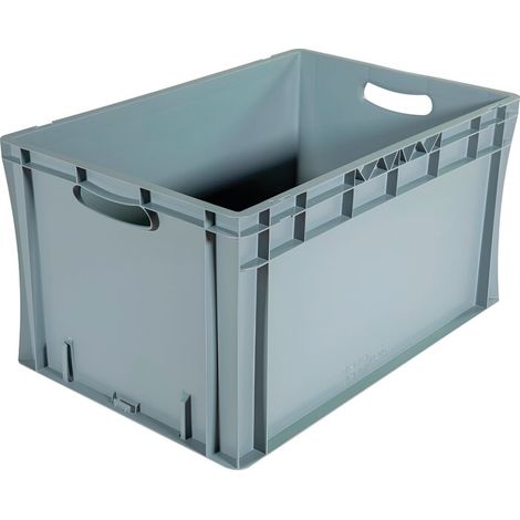 Bac palettisable norme Europe - Poignées ouvertes - 600x400x320 mm - 64 litres - 5000182 (1/2)