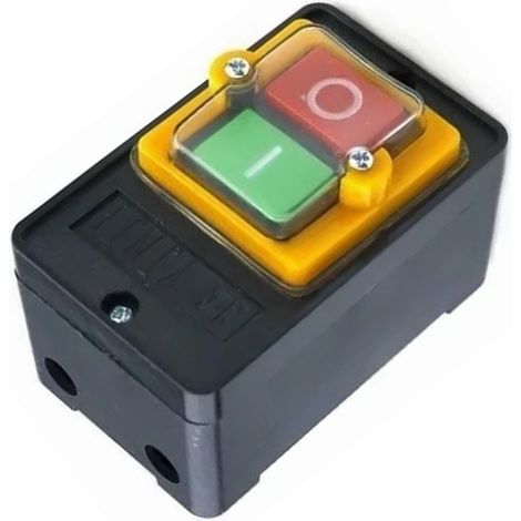 Interrupteur à bouton-poussoir étanche à réponse rapide, résistant à l'eau et aux chocs, pour machines-outils. (1/5)
