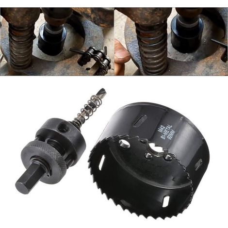 92mm HSS Scie-cloche à haute vitesse pour Bois Plastique Cloisons sèches Panneaux de fibres Métal fin (1/5)