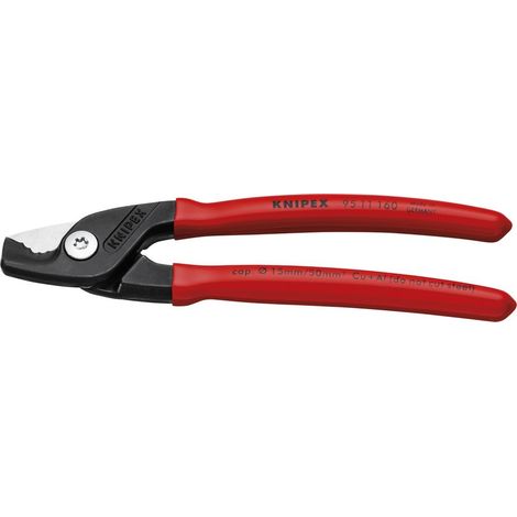 KNIPEX 95 11 160 StepCut Kabelschere brüniert 160 mm