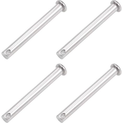 Goupille de verrouillage à tête plate Lot de 4 Acier inoxydable 304 Fixation robuste 8 x 70 mm Usage industriel (1/4)