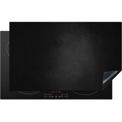 PROTECTION PLAQUE INDUCTION Béton - Noir - Gris - Texturé - Industriel Cuisine Accessoire 85x52 cm