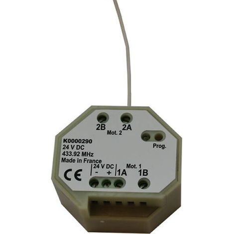 Slid'Up By Mantion – Boîtier de commande radio 433,92 Mhz – Pour motorisation de volet battant en applique et en linteau – Compatible avec systèmes électriques