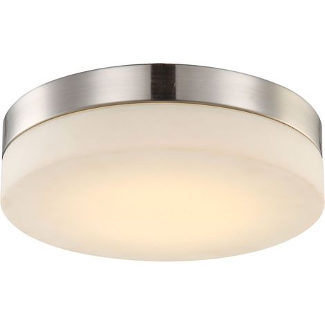 Lampada da soffitto a LED 18 watt lampada da soffitto in vetro nichel illuminazione soggiorno