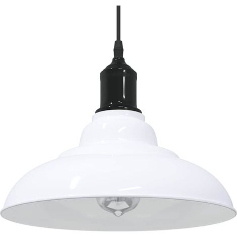 Lámpara colgante vintage orientable altura 120 x 31 x 31 cm diseño elegante en metal blanco brillante 020058009 (1/5)