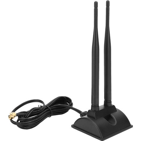 Antenne double bande 2,4 GHz + 5,8 GHz Wi-Fi magnétique 5 dBs Reconnaissance faciale 2400/2500/5,8 GHz (MHz) (1/5)