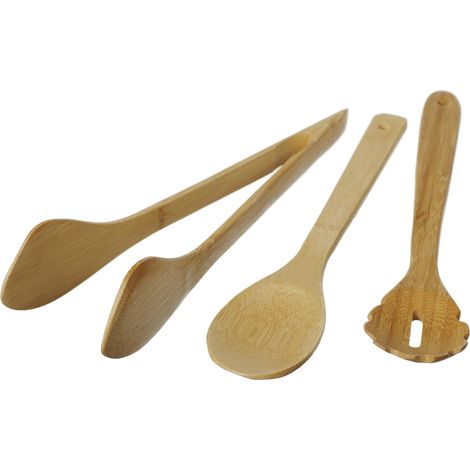 Set 3 pz utensili da cucina di bamboo
