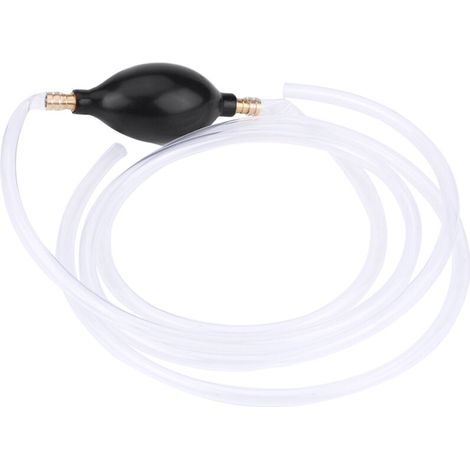 EBTOOLS Pompe Siphon pour Essence 8mm/0.31 "pompe de Siphon à Main D'amorce de Carburant Tuyau de Siphon de Gaz Pompe de Transfert Tuyau de Transfert D'eau Liquide Essence.
