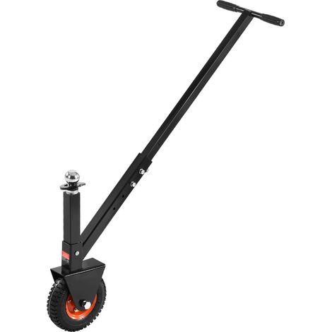 Chariot de remorque, capacité de charge sur flèche 300 lbs, hauteur réglable 16,5 à 22 pouces, avec boules 1-7/8 et 2 pouces, pneu pneumatique 8,5 pouces, pour déplacer caravane. (1/5)