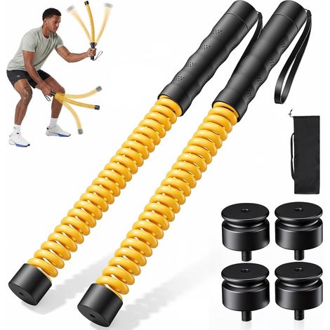 Stringless Battle Rope for Home Training, with 4 x 50g Counterweights and Storage Bag, Weighted Battle Ropes for HIIT Training, Strength and Cardio (1/5)