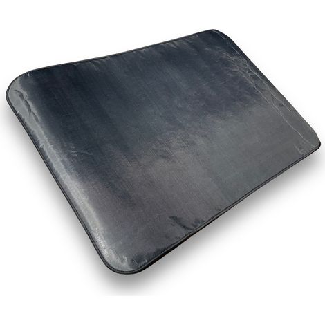 Tapis cheminée et poêle Protection sol en toile de verre, ne fond pas, ne brûle pas, lavable Rangement rapide Dimensions 80x120 cm Kibros TAPCHE (1/5)
