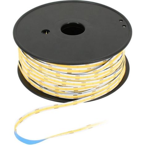 Ruban LED COB 50M 12V 12W/m 1080lm/m sécable 2,5cm - Blanc Neutre 4000K - 5500K - SILAMP