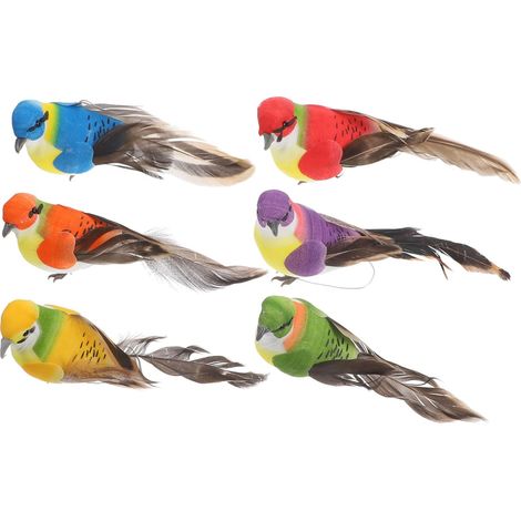 Stück Naturgetreue Vogeldekorationen Künstliche Vogelfiguren