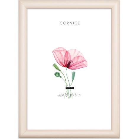 Lupia - Cornice portafoto in legno da parete PIATTINA BEIGE Avorio Crema, per foto, stampe artistiche, poster, quadri moderni 40x50 cm (1/4)