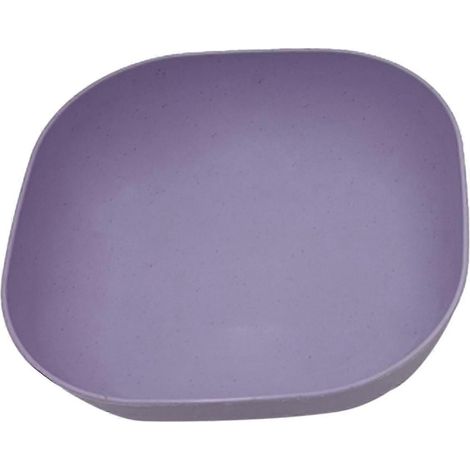Assiette à fruits, plateau, plat à salade multifonctionnel, assiette carrée profonde violette, écologique, idéale pour la cuisine et la maison. (1/5)