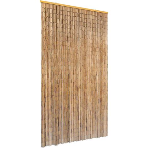 Rideau de porte contre insectes Bambou 100 x 200 cm (1/4)