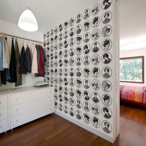 Papier peint années folles 20 et 30 - 300 x 230 cm (1/4)