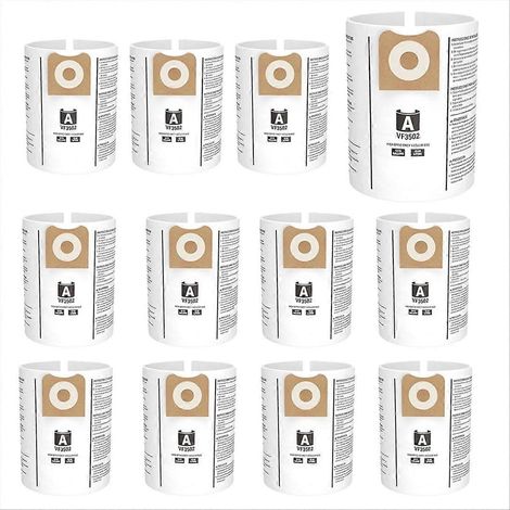 Sacs d'aspirateur 23743 VF3502 compatibles avec les aspirateurs eau et poussière de 12 à 16 gallons, sacs de collecte de poussière WD1950 WD1956 WD1850 (1/5)